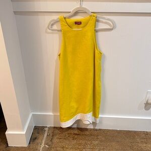 STAUD Yellow Asymmetrical Dress